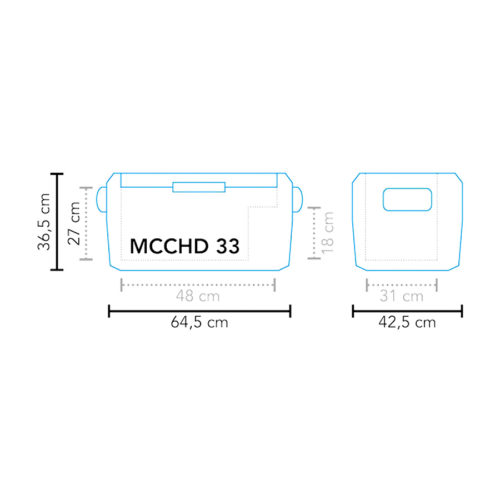 Nevera de compresor MESTIC MCCHD 33L